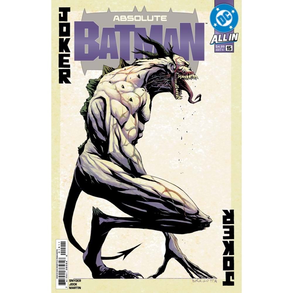 ABSOLUTE BATMAN # 15 COVER A NICK DRAGOTTA