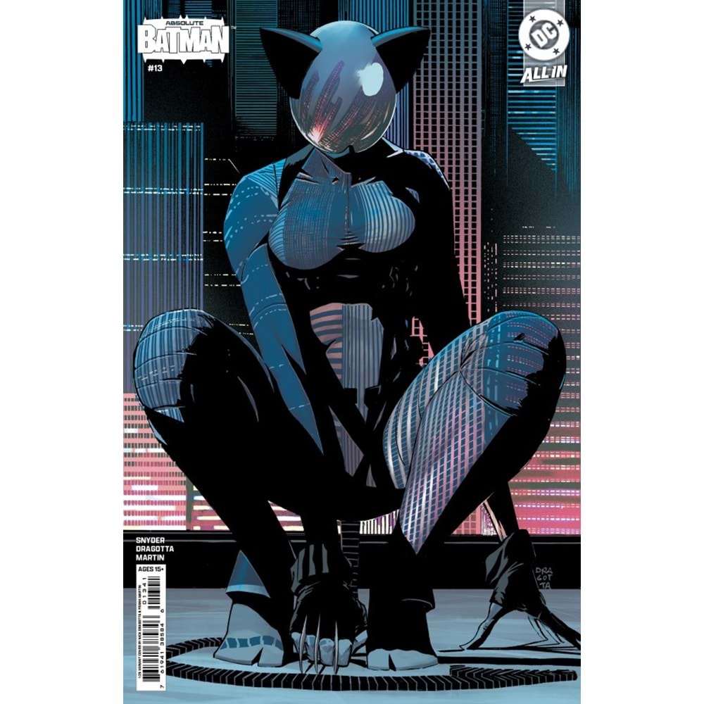 ABSOLUTE BATMAN # 13 COVER H 1:25 NICK DRAGOTTA STEALTH MODE CARD STOCK VARIANT