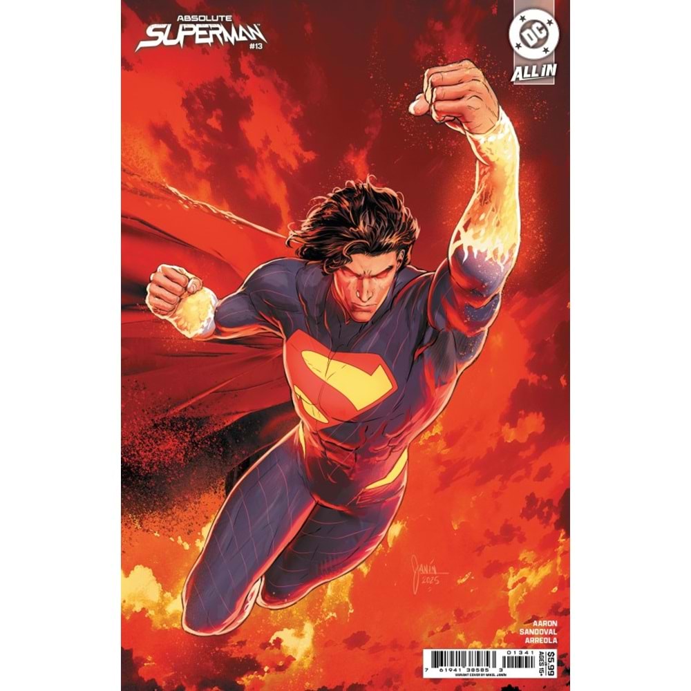 ABSOLUTE SUPERMAN # 13 COVER C MIKEL JANIN CARD STOCK VARIANT