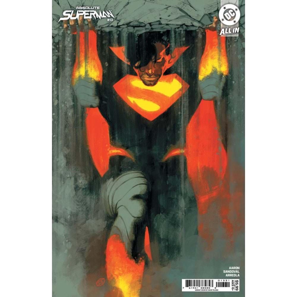 ABSOLUTE SUPERMAN # 13 COVER D DAVID TALASKI CARD STOCK VARIANT
