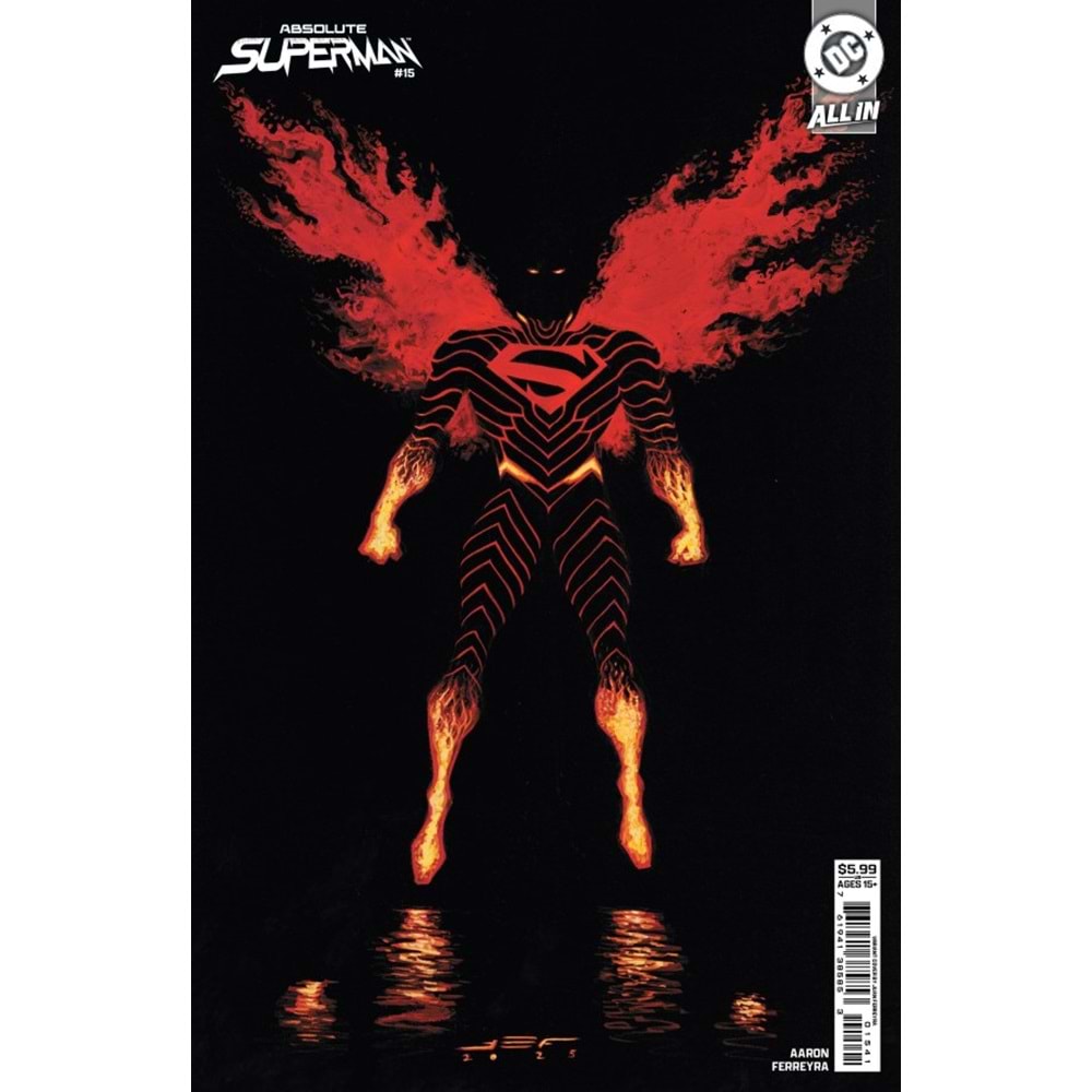 ABSOLUTE SUPERMAN # 15 COVER D JUAN FERREYRA CARD STOCK VARIANT