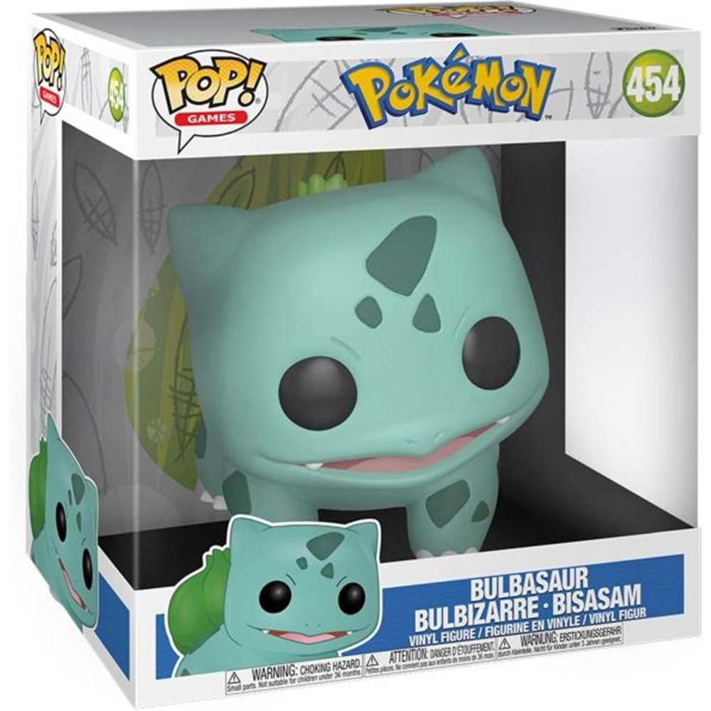 FUNKO POP JUMBO GAMES POKEMON BULBASAUR 454