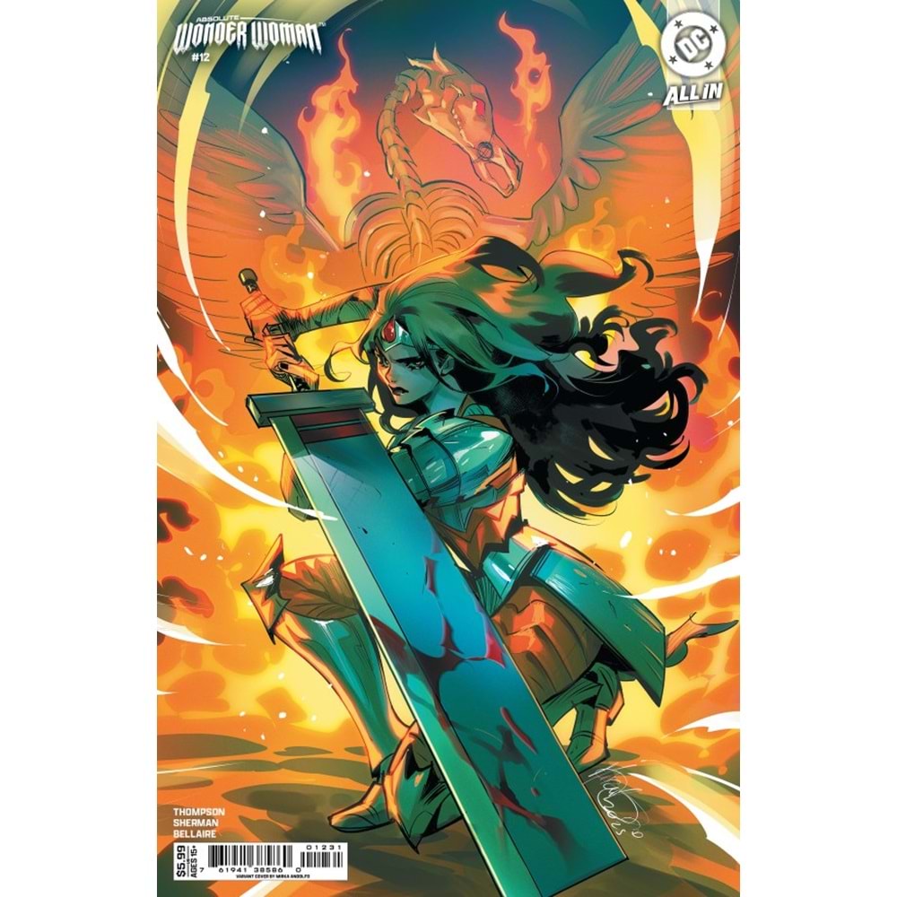 ABSOLUTE WONDER WOMAN # 12 COVER B MIRKA ANDOLFO CARD STOCK VARIANT