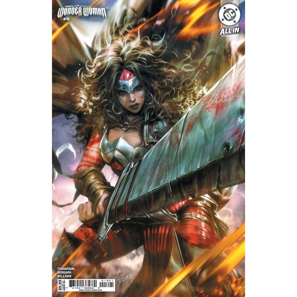 ABSOLUTE WONDER WOMAN # 13 COVER B DERRICK CHEW CARD STOCK VARIANT