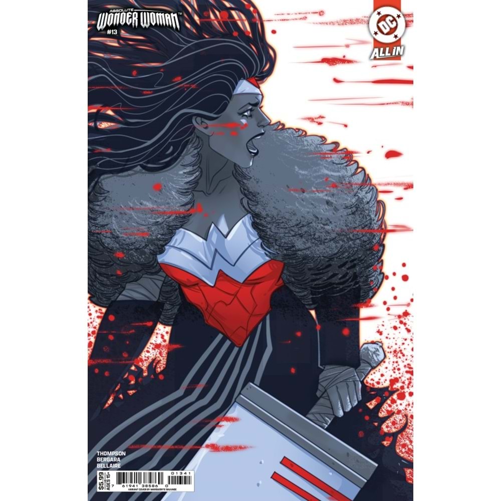 ABSOLUTE WONDER WOMAN # 13 COVER D MARGUERITE SAUVAGE CARD STOCK VARIANT