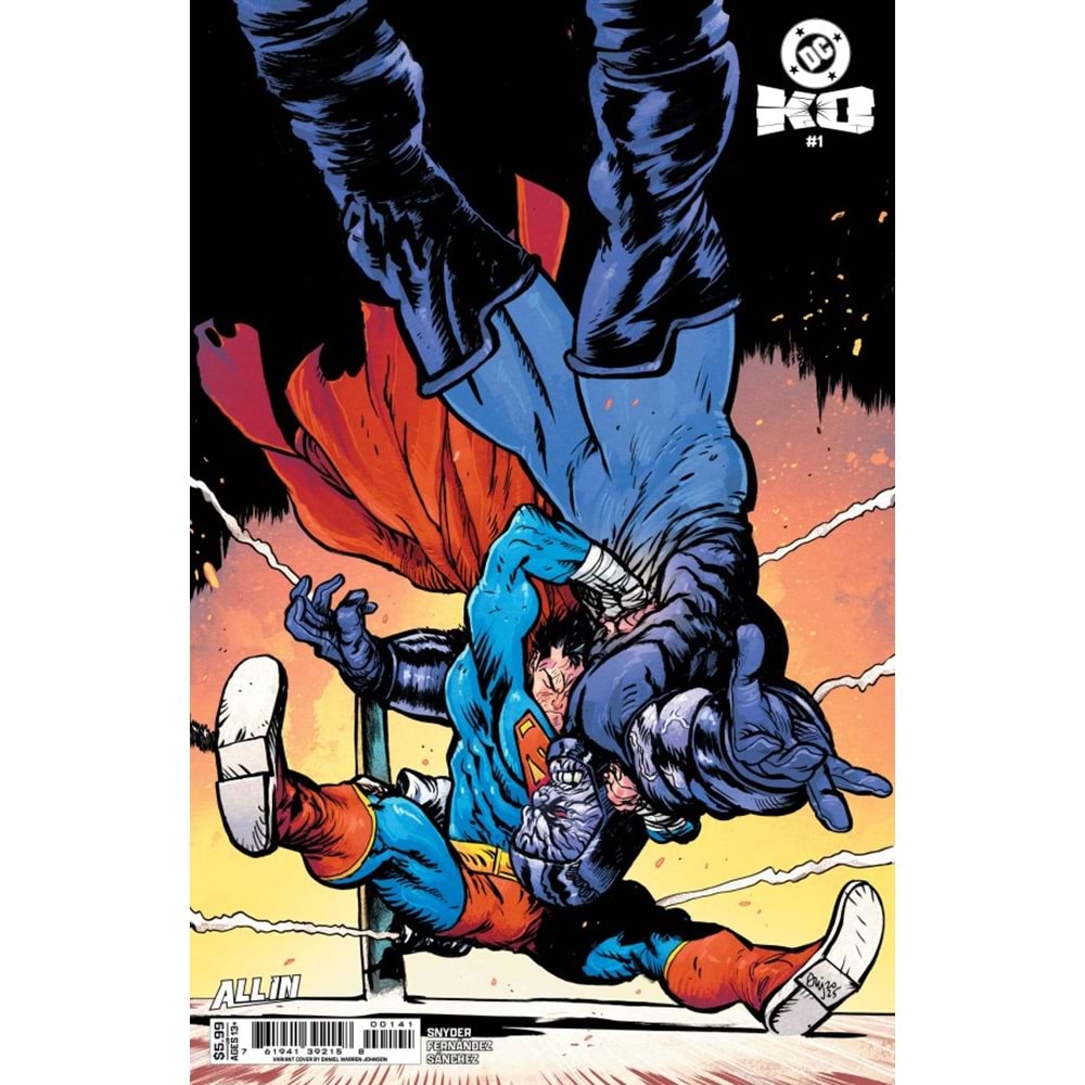 DC K.O. #1 (OF 5) COVER C DANIEL WARREN JOHNSON CARD STOCK VARIANT