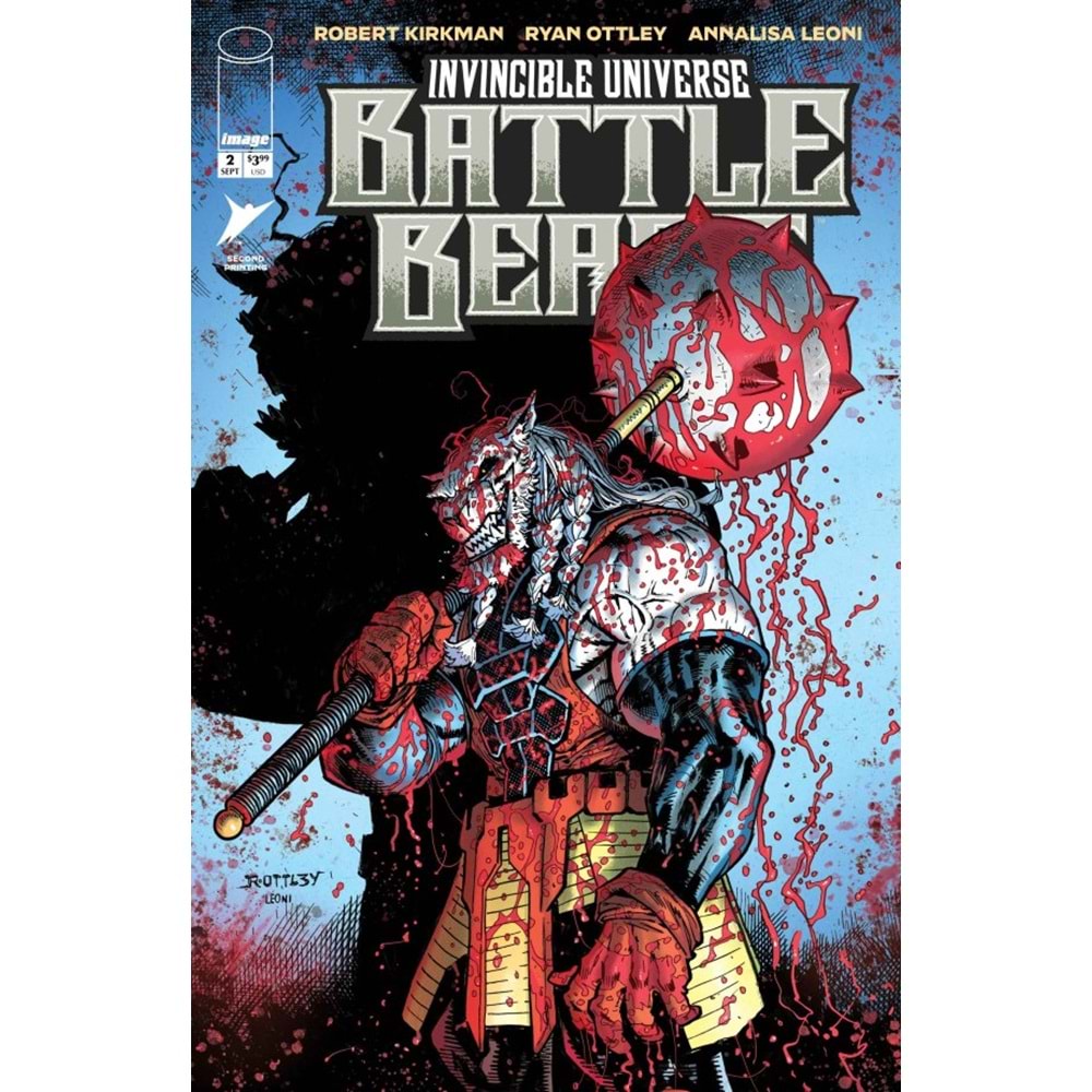 INVINCIBLE UNIVERSE BATTLE BEAST # 2 SECOND PRINTING COVER B RYAN OTTLEY & ANNALISA LEONI VARIANT