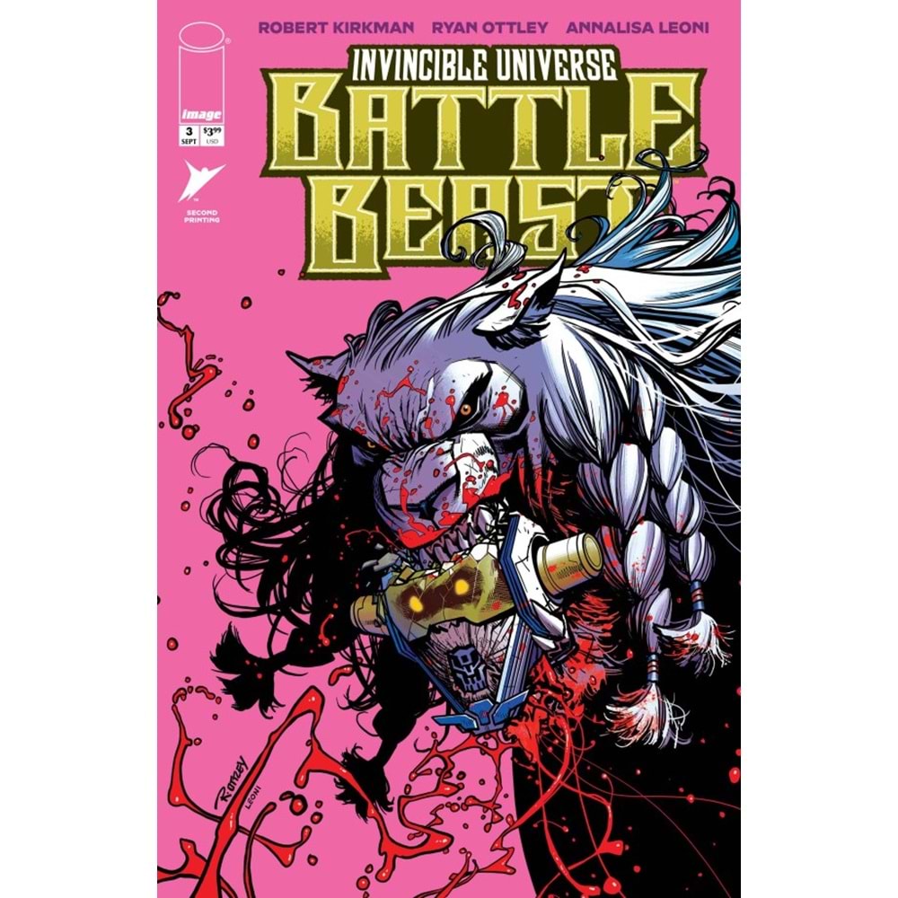 INVINCIBLE UNIVERSE BATTLE BEAST # 3 SECOND PRINTING COVER B RYAN OTTLEY VARIANT