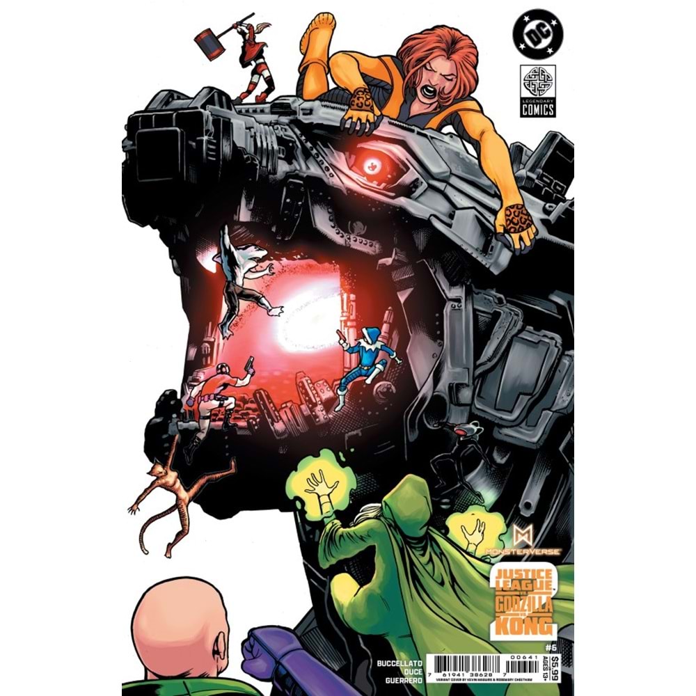 JUSTICE LEAGUE VS GODZILLA VS KONG 2 # 6 (OF 7) COVER D KEVIN MAGUIRE CARD STOCK VARIANT