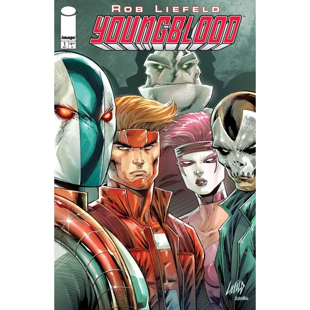 YOUNGBLOOD #1 (2025) COVER A ROB LIEFELD POLYBAGGED & COLLECTIBLE CARD