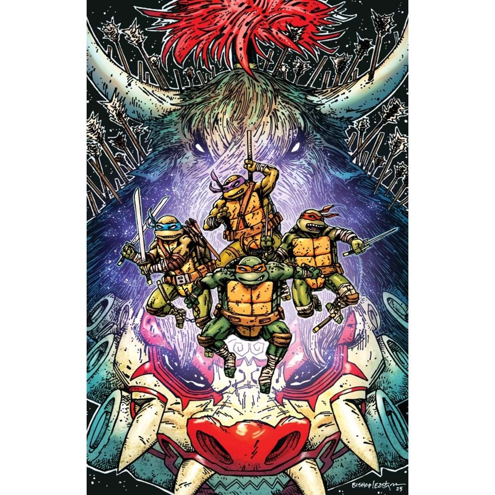 TEENAGE MUTANT NINJA TURTLES (2024) # 13 1:25 KEVIN EASTMAN VIRGIN VARIANT