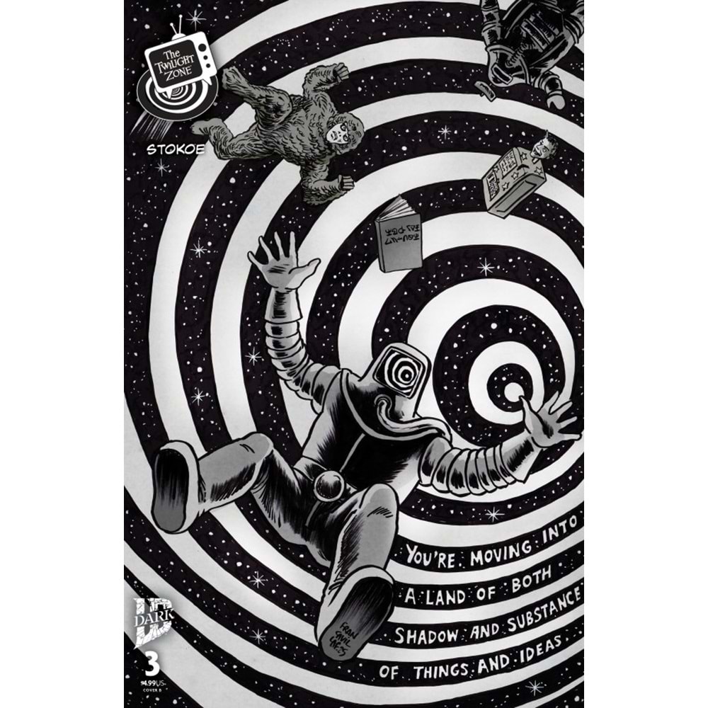 TWILIGHT ZONE (2025) #3 COVER B FRANCESCO FRANCAVILLA BLACK & WHITE CONNECTING VARIANT