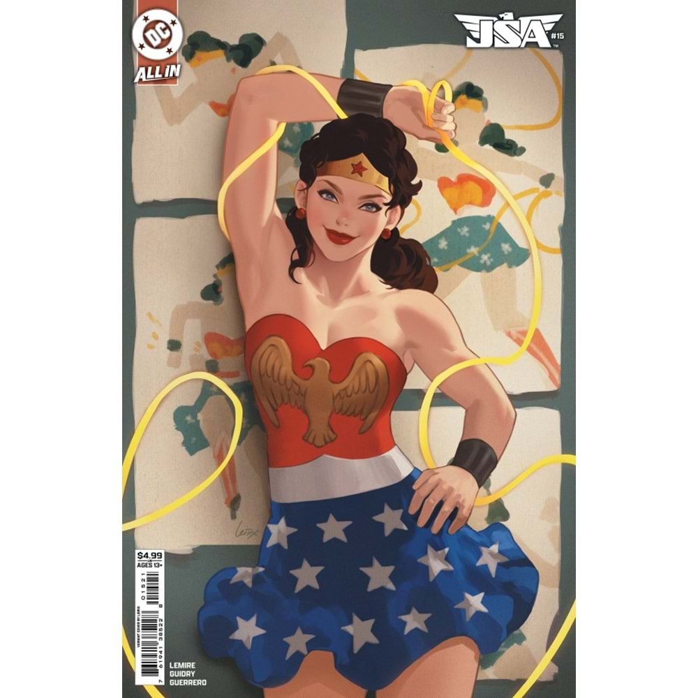 JSA (2024) # 15 COVER B LESLEY LEIRIX LI CARD STOCK VARIANT
