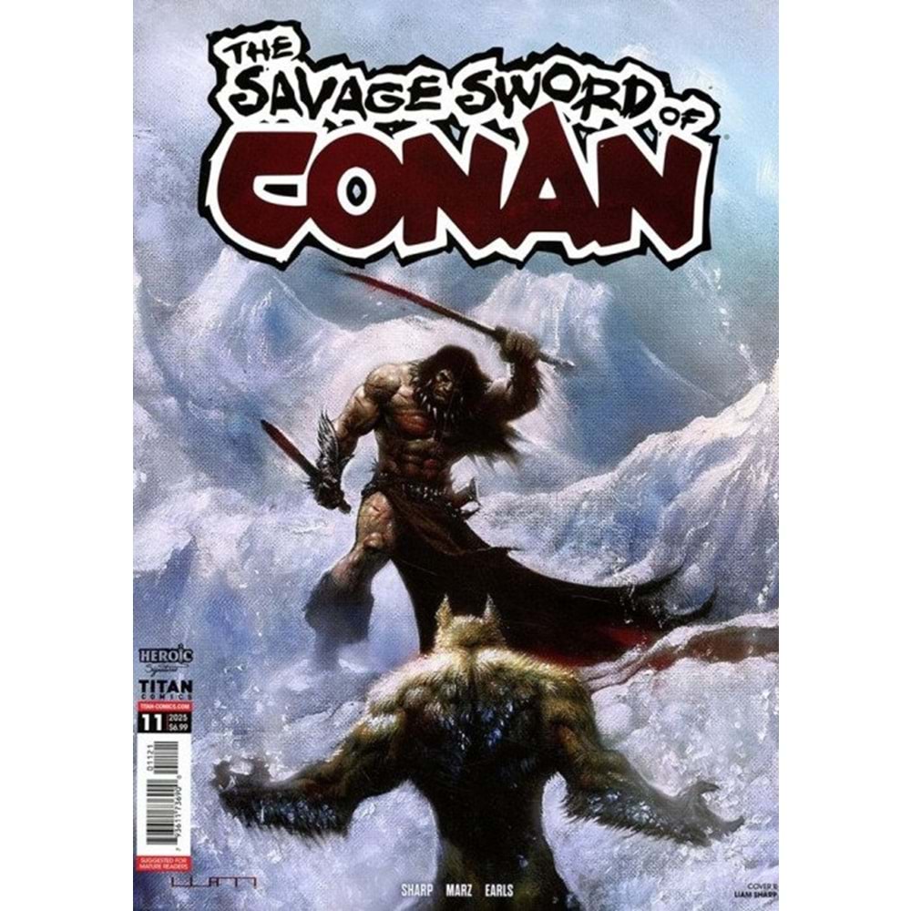 SAVAGE SWORD OF CONAN # 11 COVER B LIAM SHARP VARIANT