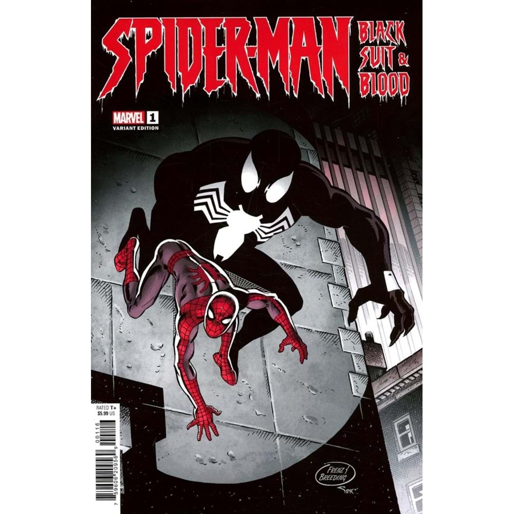 SPIDER-MAN BLACK SUIT AND BLOOD # 1 (OF 4) 1:25 RON FRENZ VARIANT