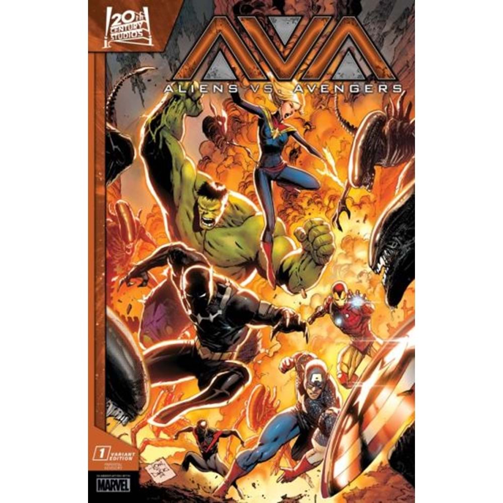 ALIENS VS AVENGERS #1 1:25 TONY S DANIEL VARIANT