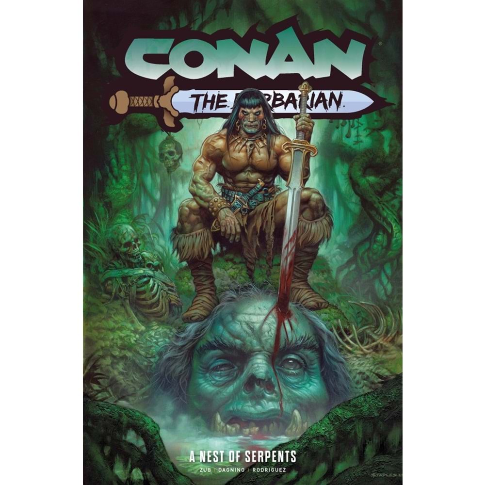 CONAN THE BARBARIAN (2023) VOL 6 A NEST OF SERPENTS TPB DIRECT MARKET EDITION GREG STAPLES VARIANT