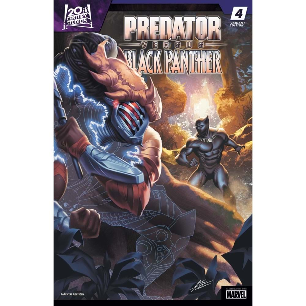 PREDATOR VS BLACK PANTHER # 4 (OF 4) 1:25 MATEUS MANHANINI VARIANT