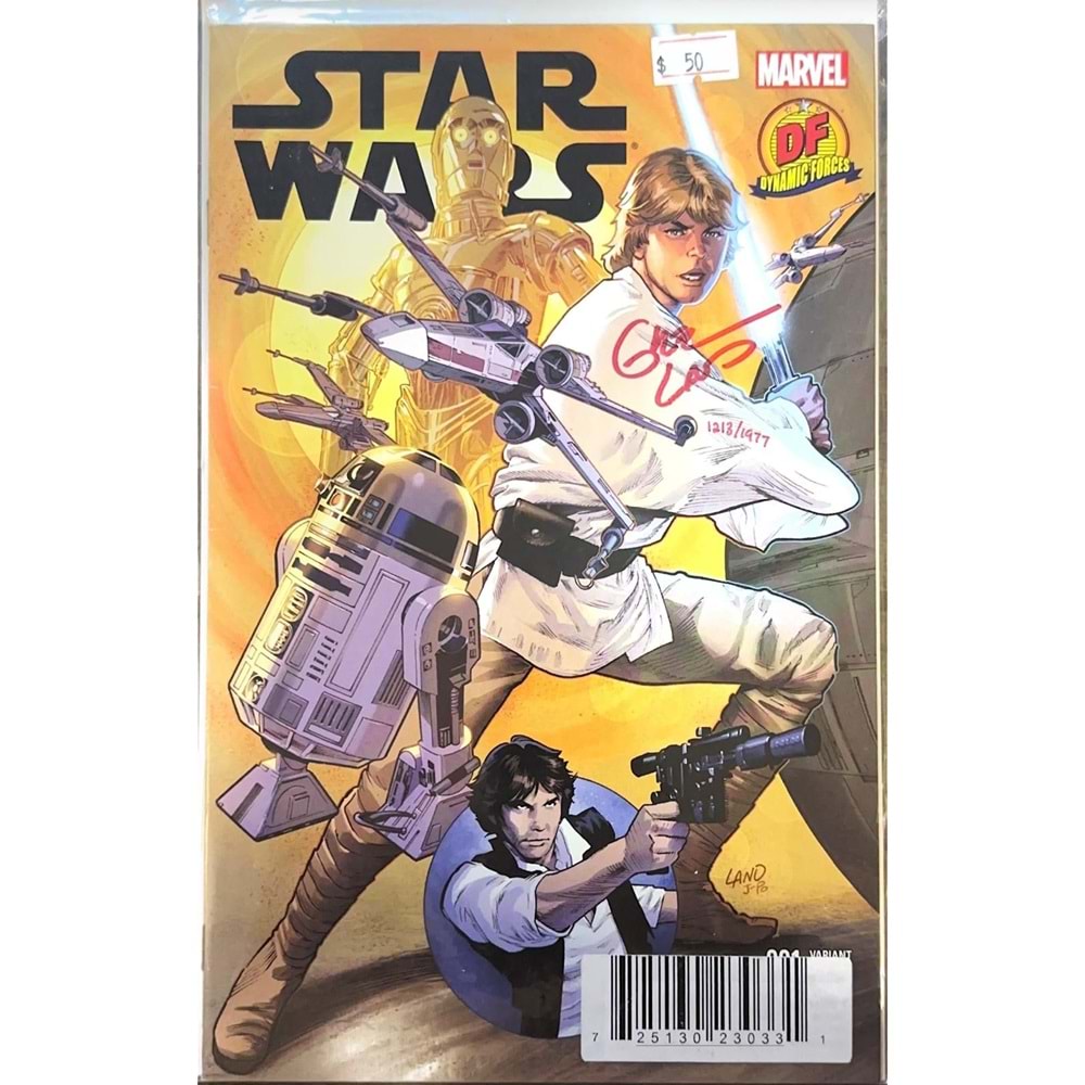 DF STAR WARS # 1 GREG LAND VARIANT GREG LAND İMZALI SERTİFİKALI