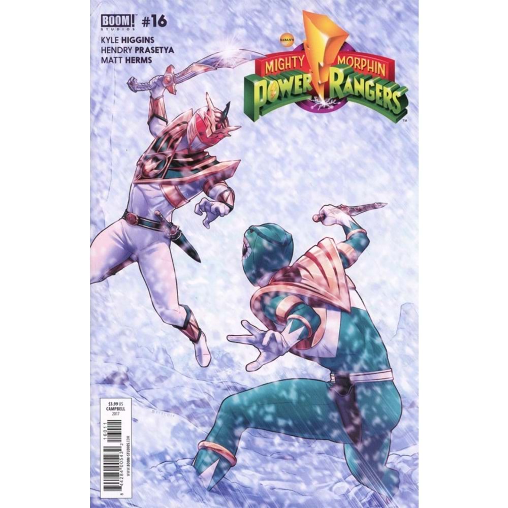 MIGHTY MORPHIN POWER RANGERS # 16 COVER A CAMPBELL