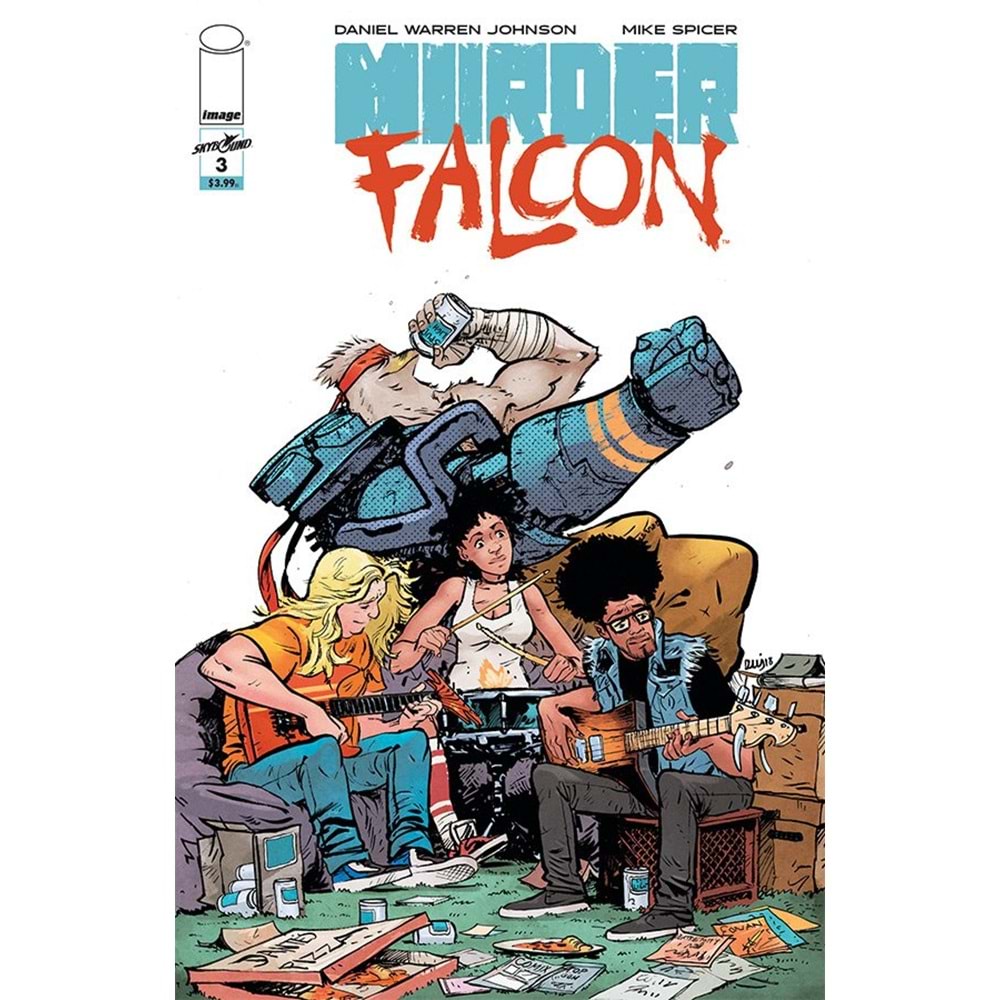 MURDER FALCON #3 COVER A DANIEL WARREN JOHNSON VF-