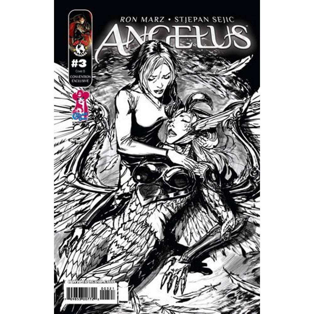 ANGELUS #3 CALGARY EXPO 2010 EXCLUSIVE STJEPAN SEJIC B&W VARIANT