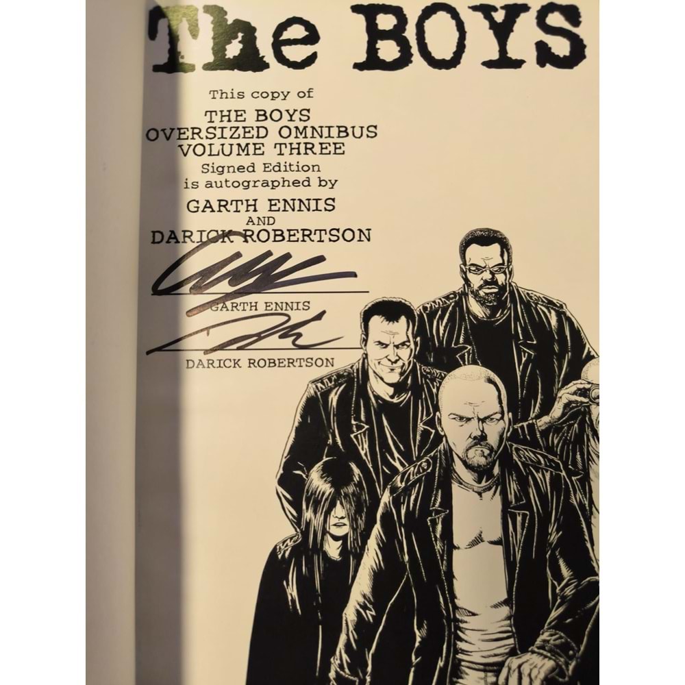 BOYS OVERSIZED OMNIBUS VOL 3 HC SIGNED EDITION İMZALI