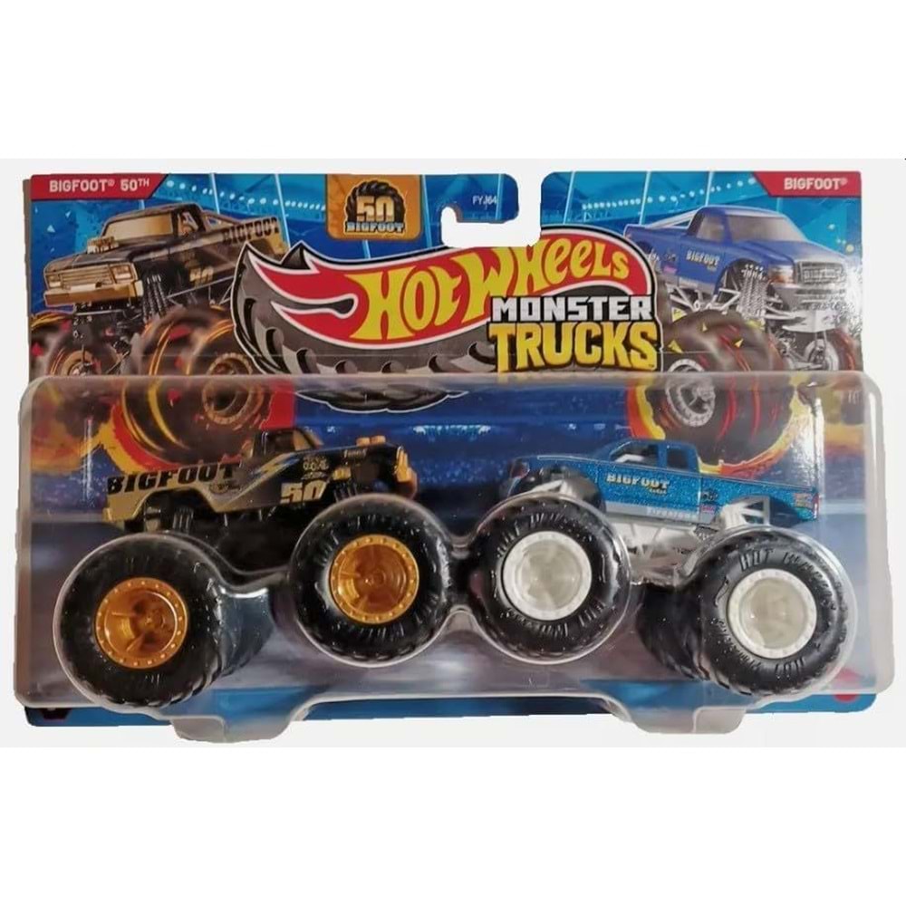 HOT WHEELS MONSTER TRUCKS TWO-PACK BIGFOOT 50TH & BIGFOOT