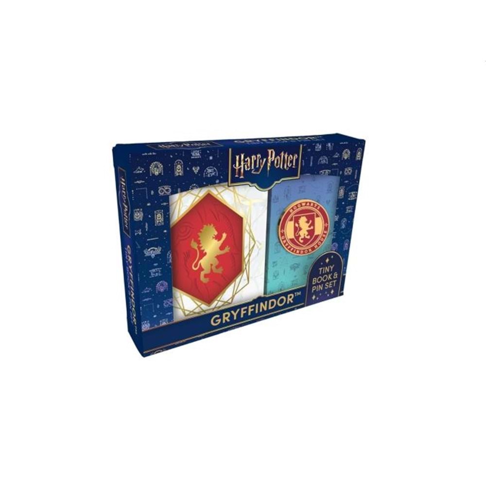 HARRY POTTER GRYFFINDOR TINY BOOK & PIN SET