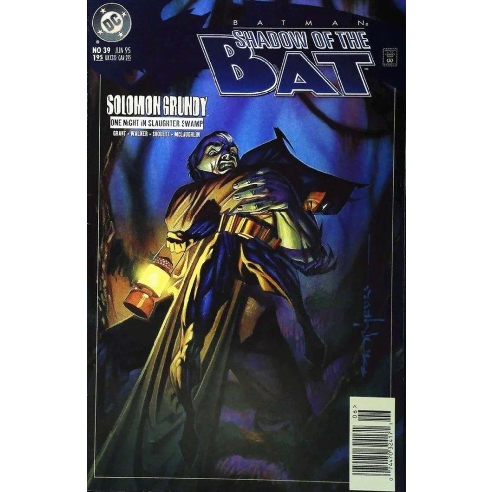BATMAN SHADOW OF THE BAT # 39 NEWSSTAND (ARKA SAYFADA FİYAT ETİKETİ VAR)