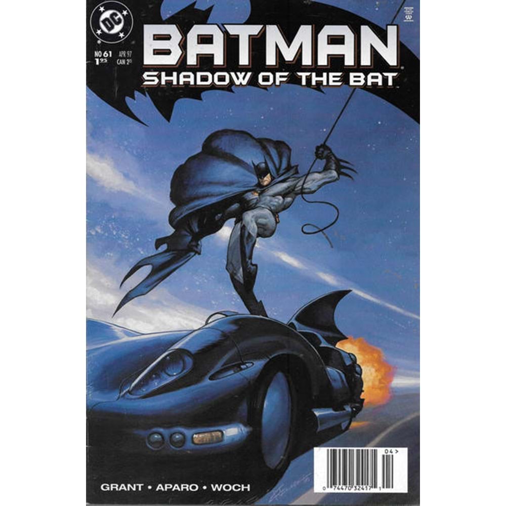 BATMAN SHADOW OF THE BAT # 61 NEWSSTAND (ARKA SAYFADA FİYAT ETİKETİ VAR)