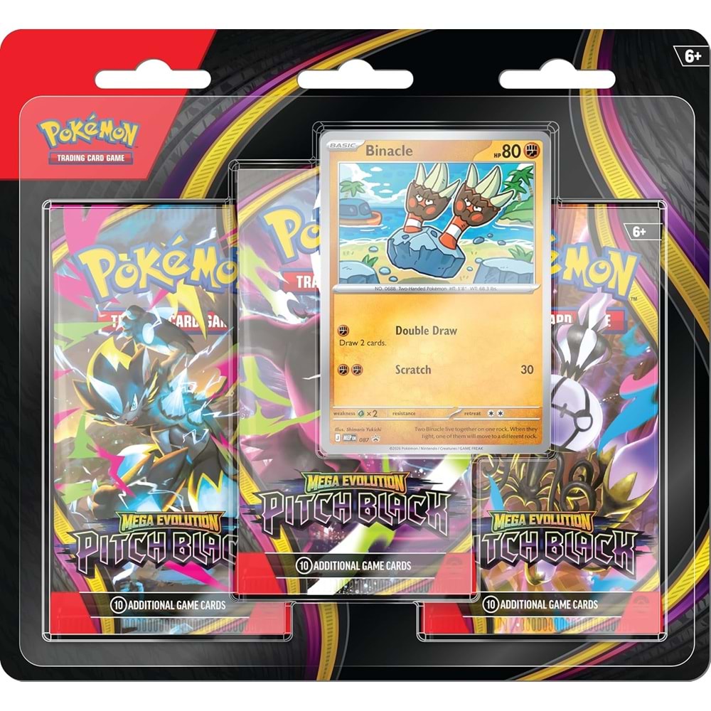 POKEMON TCG PITCH BLACK 3-BOOSTER BLISTER