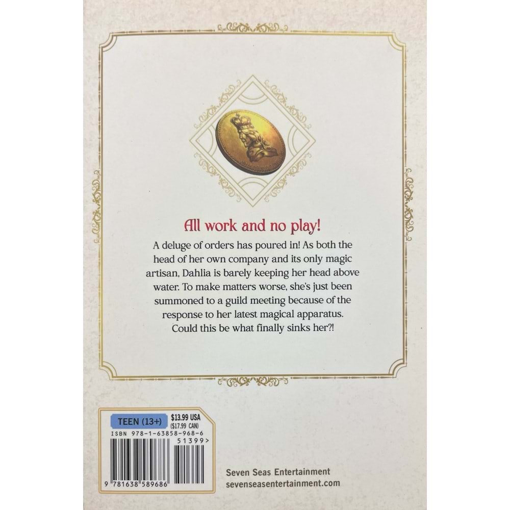 MAGIC ARTISAN DAHLIA WILTS NO MORE VOL 4 TPB (HASARLI, KAPAĞINDA YAPIŞTIRILMIŞ ETİKET SOYULMASI VAR)