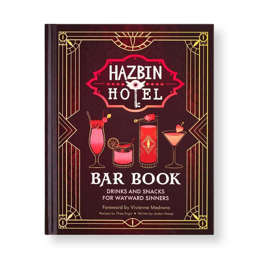 HAZBIN HOTEL BAR BOOK DRINKS AND SNACKS FOR WAYWARD SINNERS HC