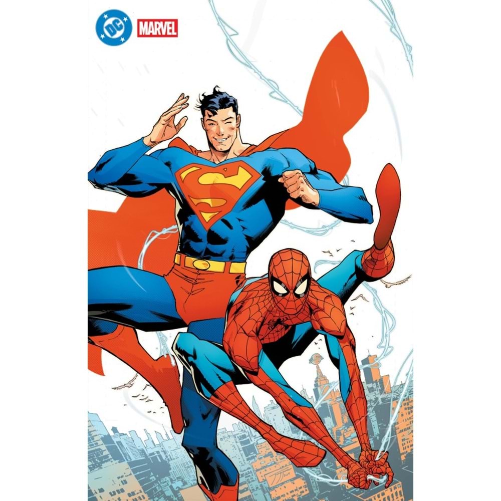 DC MARVEL SUPERMAN SPIDER-MAN #1 (ONE-SHOT) COVER Y JORGE JIMENEZ FOIL VARIANT