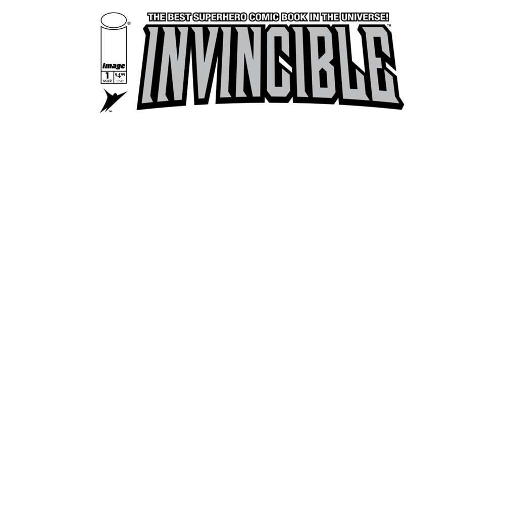 INVINCIBLE FOIL EDITION #1 REPRINT COVER D BLANK SKETCH VARIANT