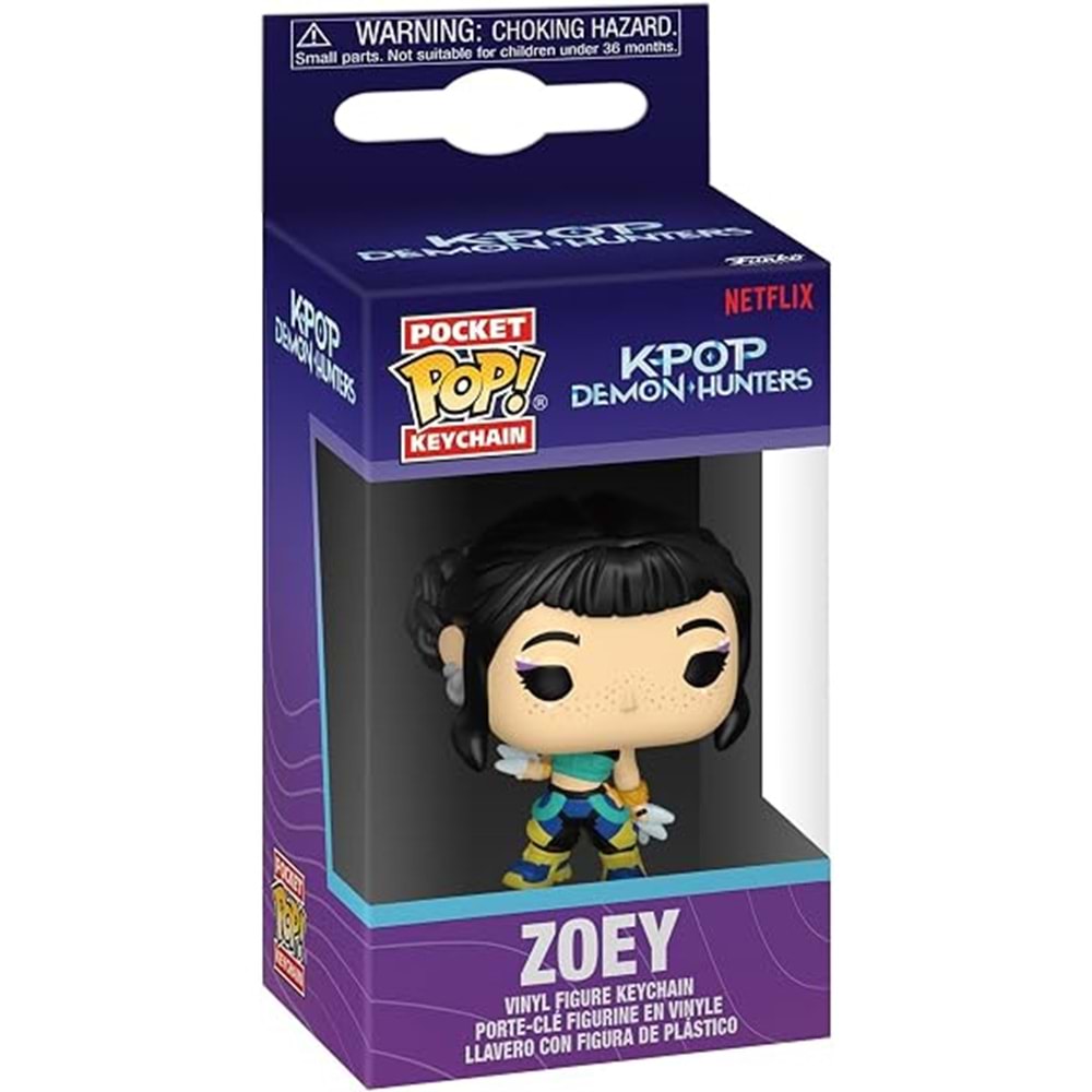 FUNKO POP K-POP DEMON HUNTERS ZOEY KEYCHAIN