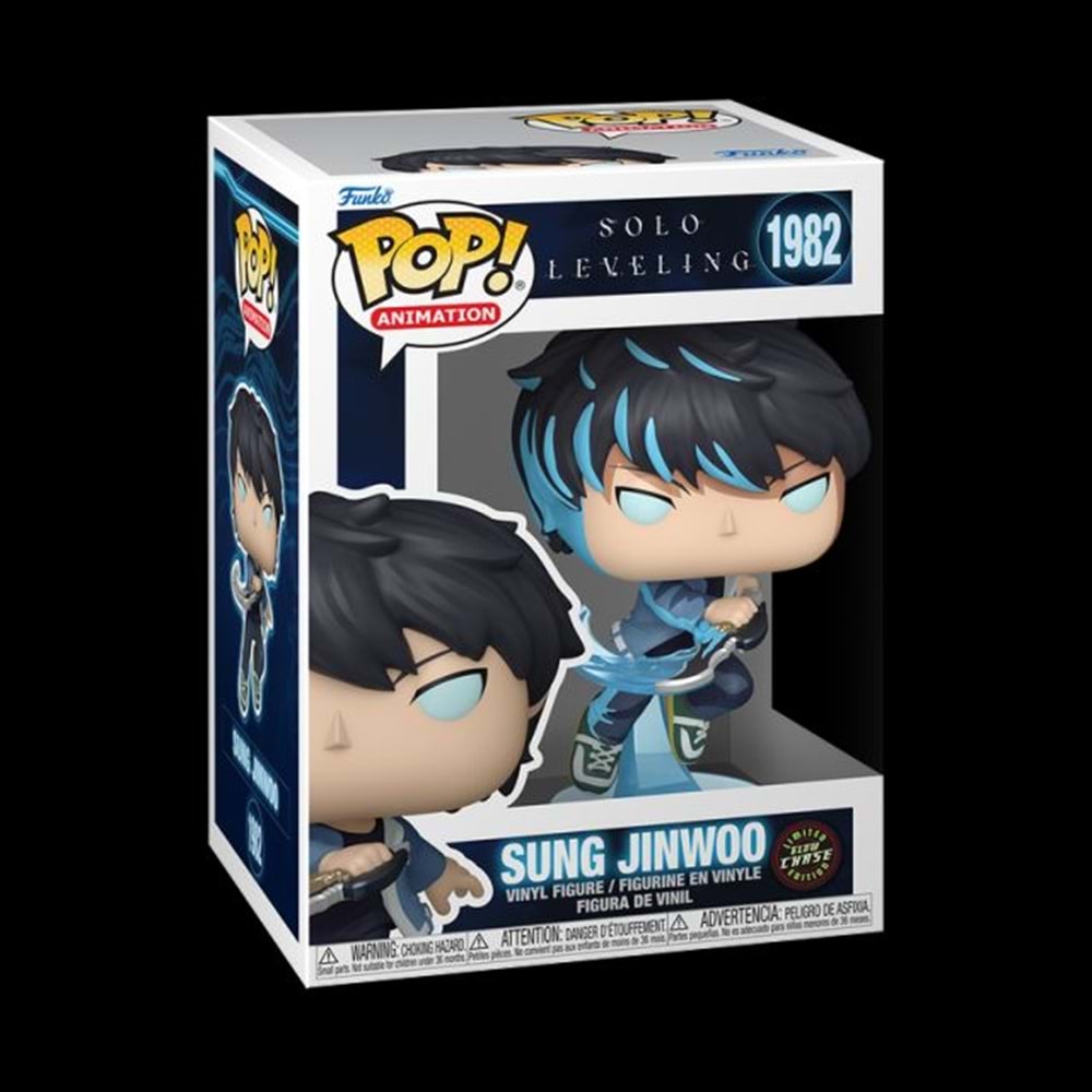 FUNKO POP ANIMATION SOLO LEVELING SUNG JINWOO CHASE LIMITED EDITION 1982