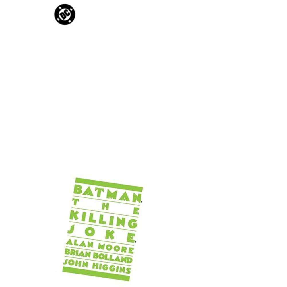 BATMAN THE KILLING JOKE #1 FACSIMILE EDITION COVER C BLANK CARD STOCK VARIANT