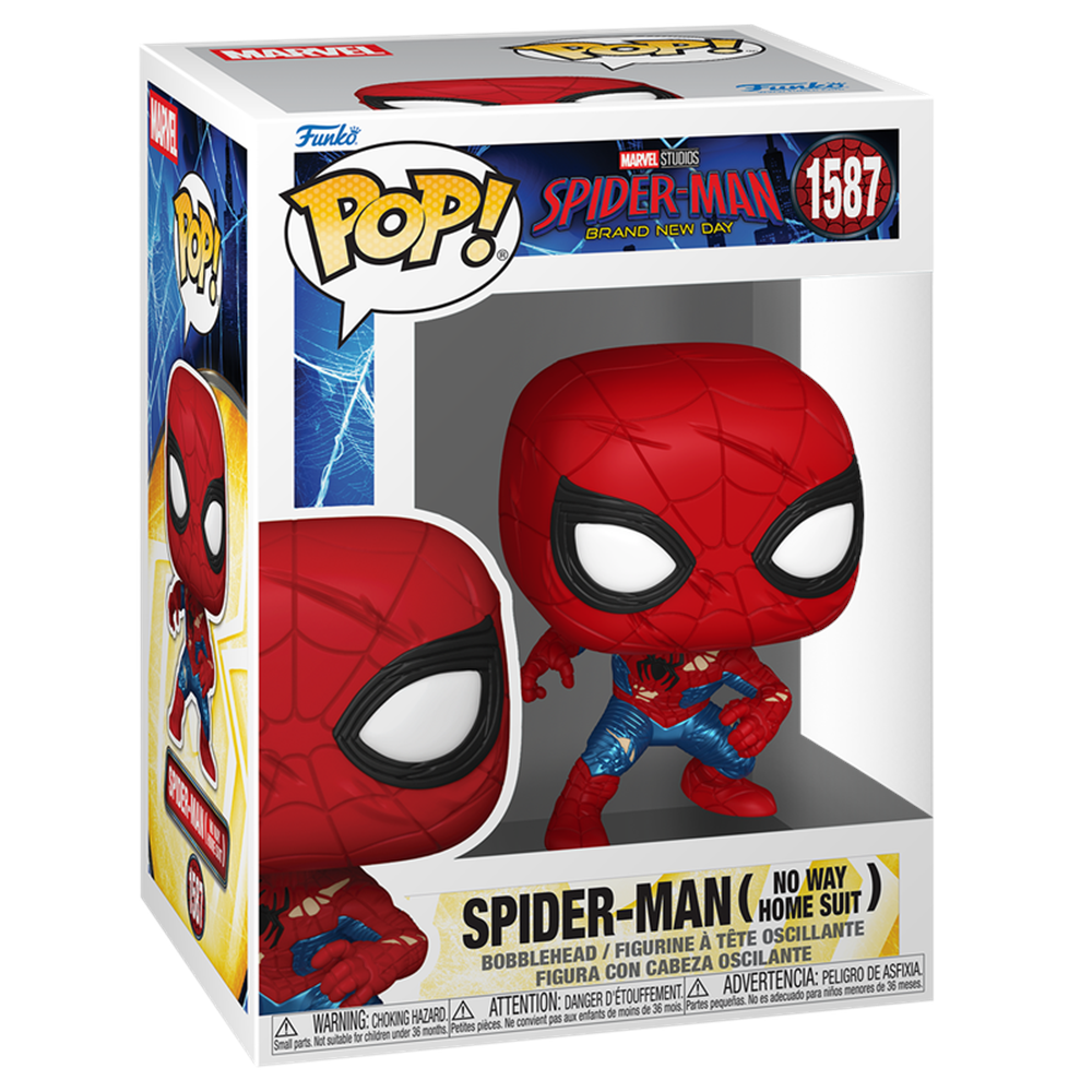 FUNKO POP MARVEL SPIDER-MAN BRAND NEW DAY SPIDER-MAN NO WAY HOME SUIT 1587