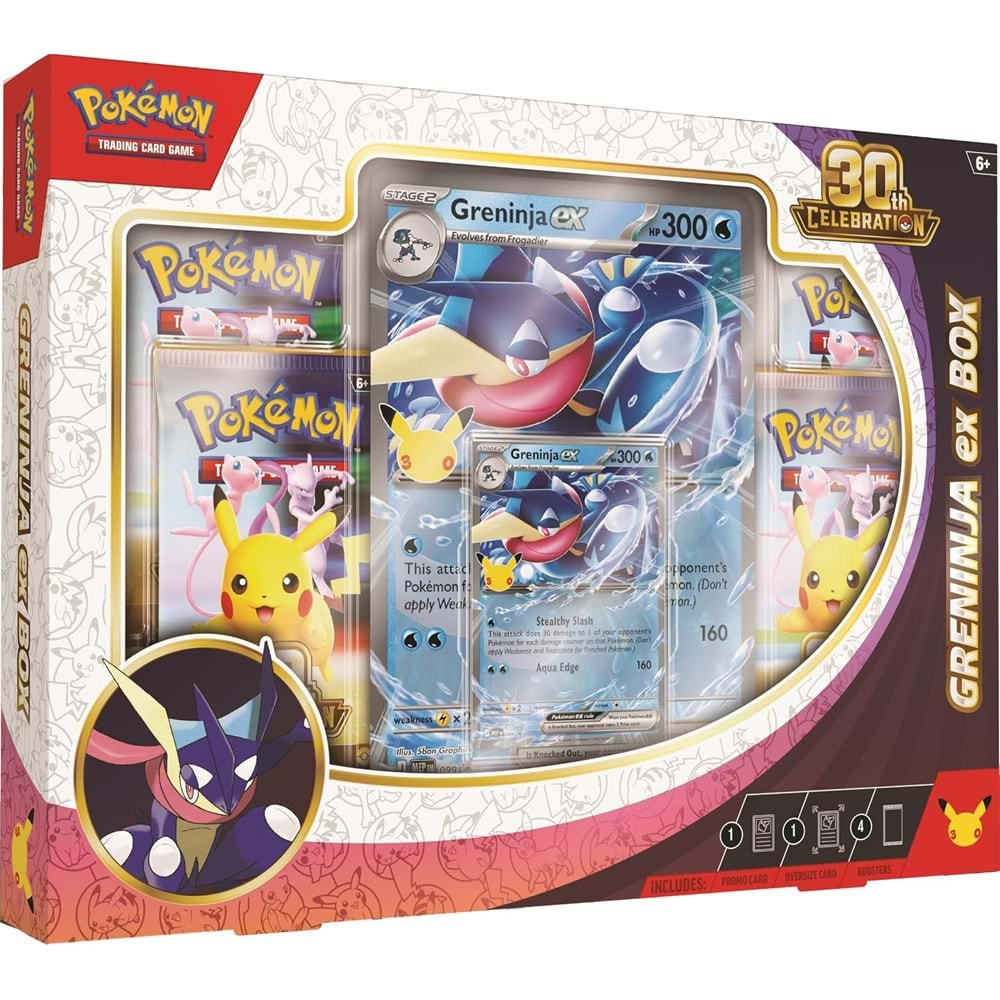 POKEMON TCG POKEMON 30TH CELEBRATION GRENINJA EX BOX