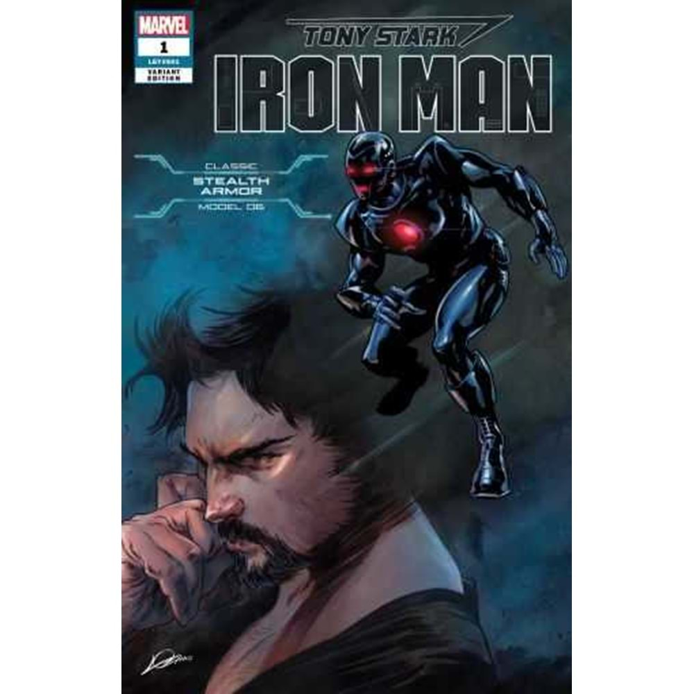 TONY STARK IRON MAN # 1 STEALTH ARMOR VARIANT