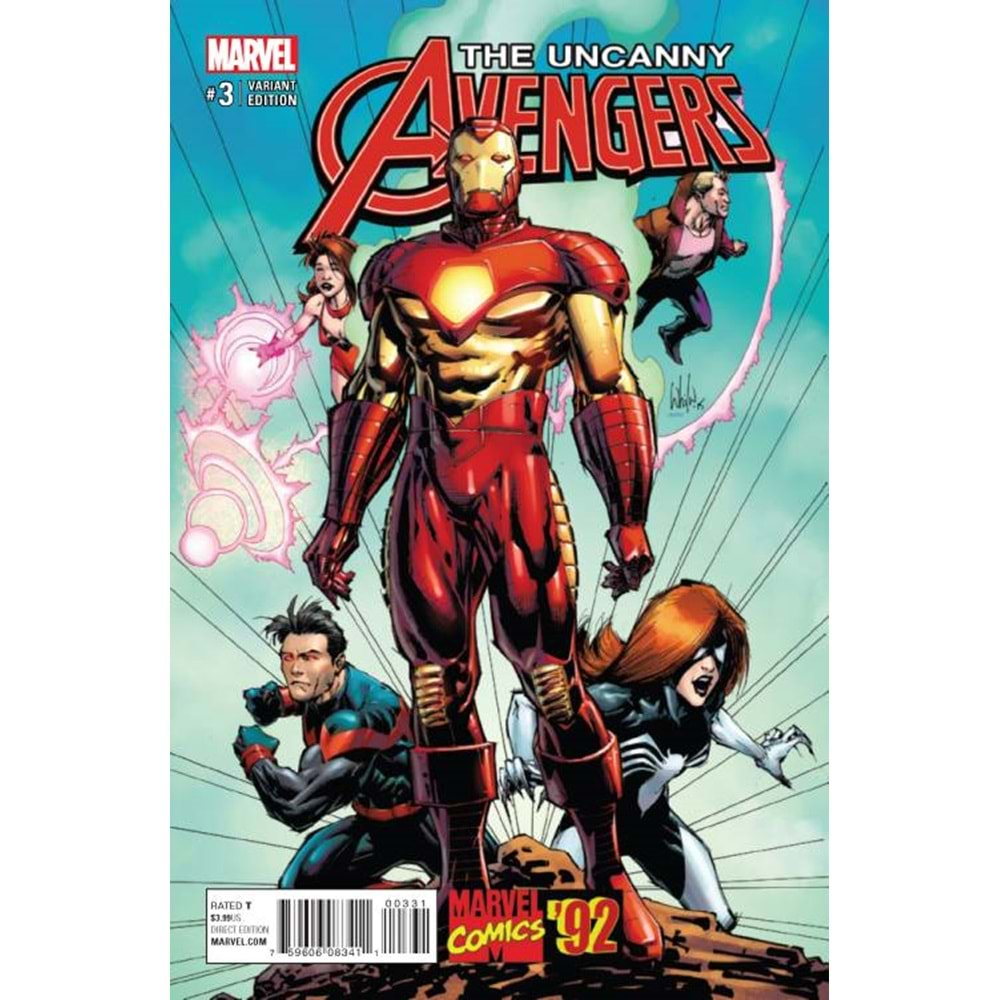 UNCANNY AVENGERS (2015) # 3 1:20 PORTACIO MARVEL 92 VARIANT