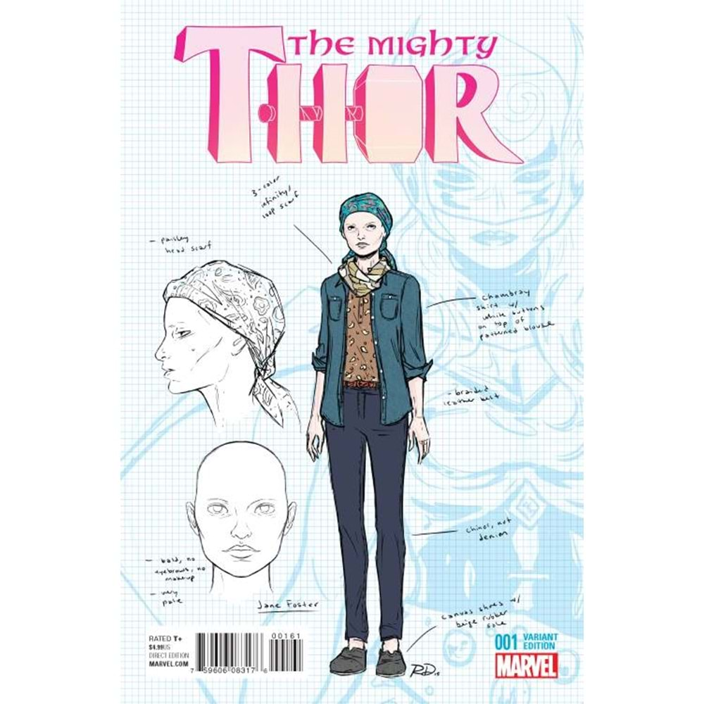 MIGHTY THOR (2015) # 1 1:20 DAUTERMAN DESIGN VARIANT