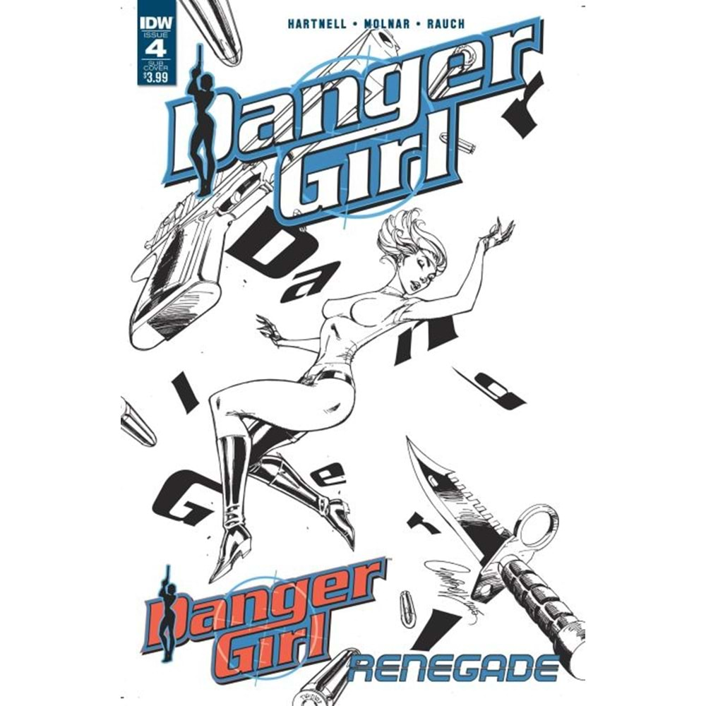 DANGER GIRL RENEGADE # 4 COVER B J SCOTT CAMPBELL SUBSCRIPTION VARIANT