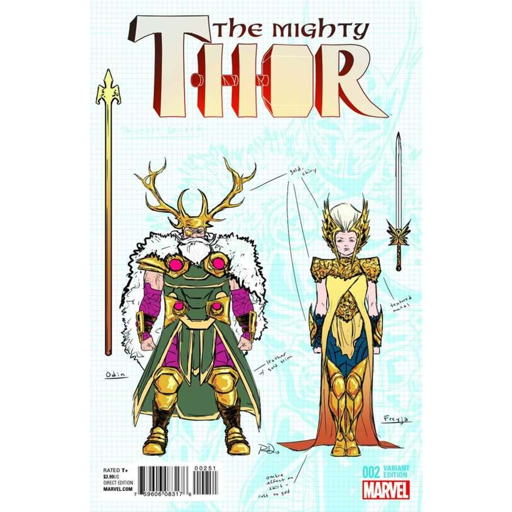 MIGHTY THOR (2015) # 2 1:20 DAUTERMAN DESIGN VARIANT