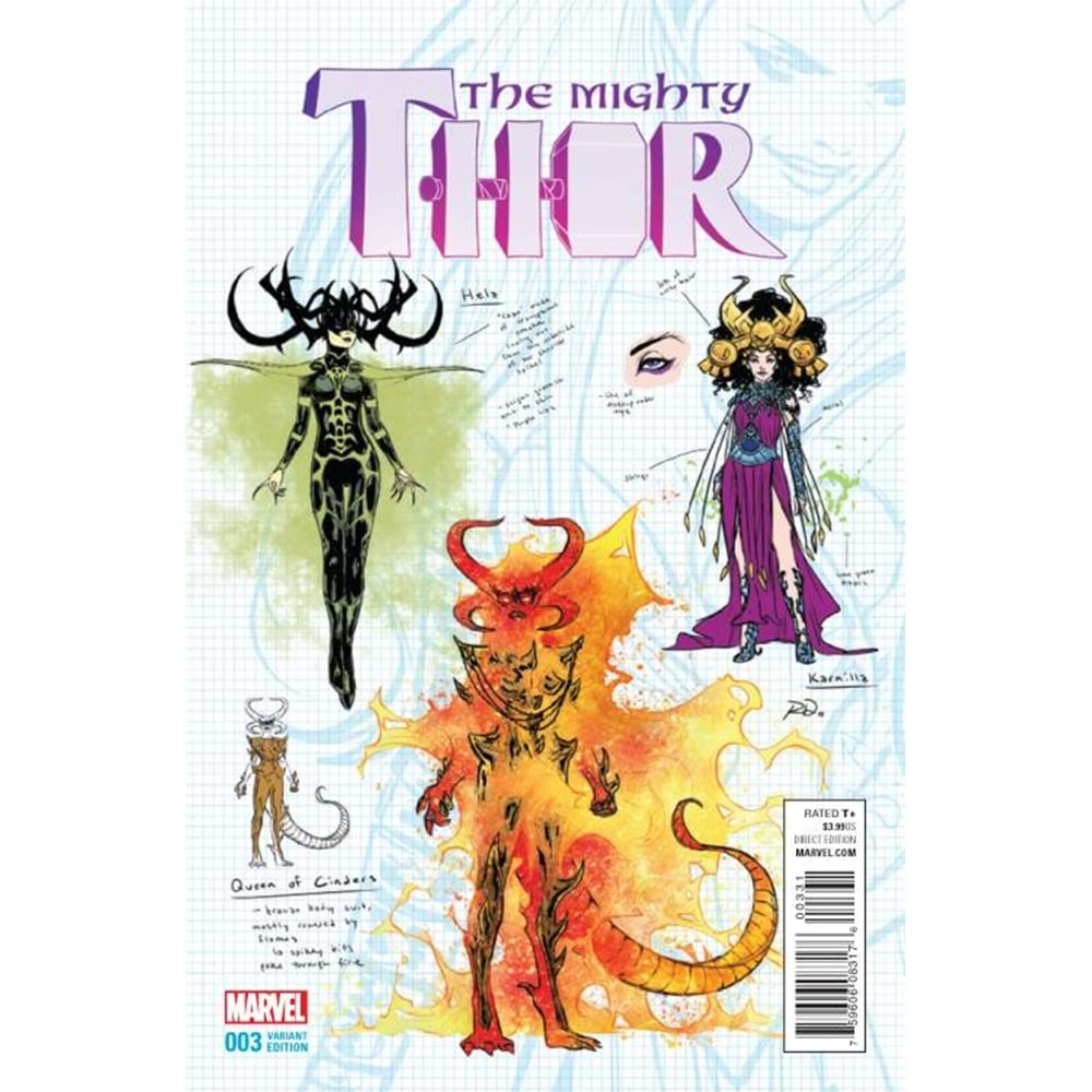 MIGHTY THOR (2015) # 3 1:20 DAUTERMAN DESIGN VARIANT