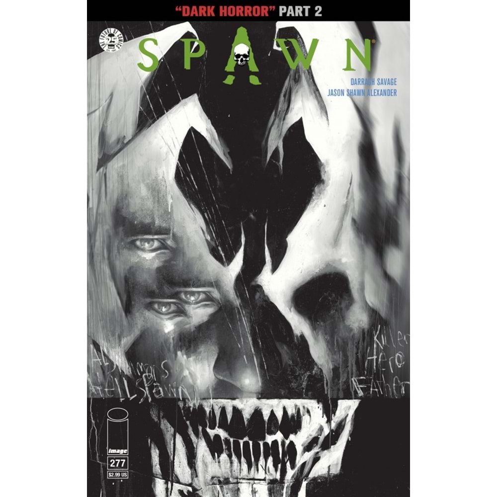 SPAWN # 277 COVER B ALEXANDER BLACK & WHITE