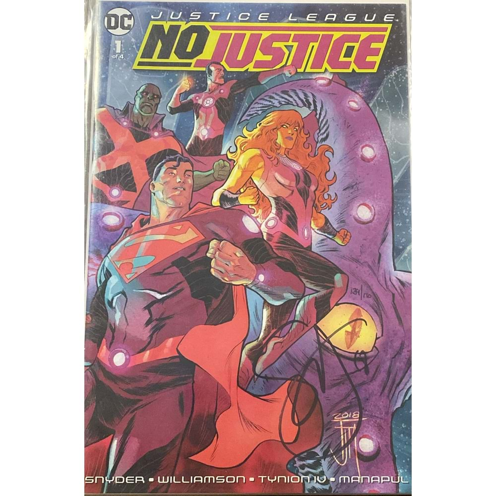 DF Justice League No Justice # 1 Scott Snyder İmzalı