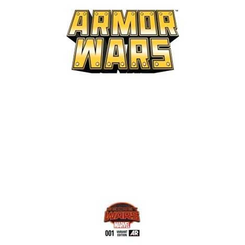 Armor Wars # 1 Blank Variant